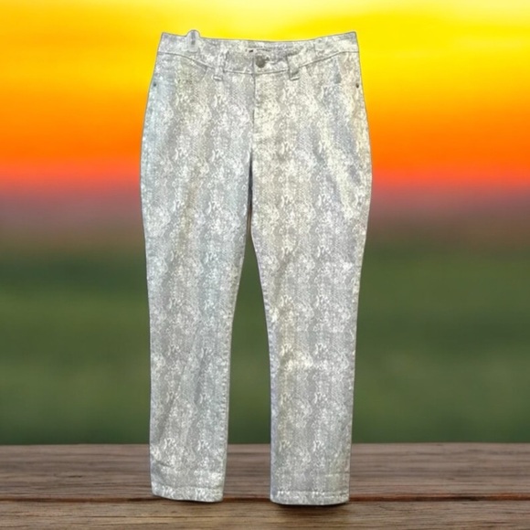 Lee Slender Secret Animal Print Jeans Size 16 - Picture 1 of 14
